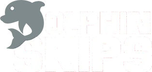 DOLPHIN SKIPS LOGO-white